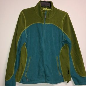 Blue Green Fleece Jacket